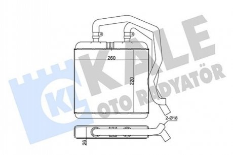 FIAT Радіатор пічки Iveco Daily III 99- Kale 355285 (фото 1)