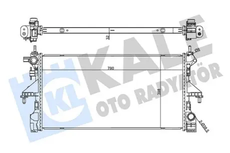 KALE CITROEN Радіатор охолодження Jumper,Peugeot Boxer 2.0 BlueHDI 15 Kale 355505 Купити в Україні