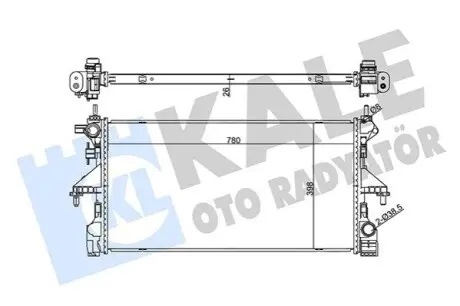 KALE CITROEN радіатор охолодження Jumper,Peugeot Boxer 2.0 BlueHDI 16 Kale 355550 Купити в Україні