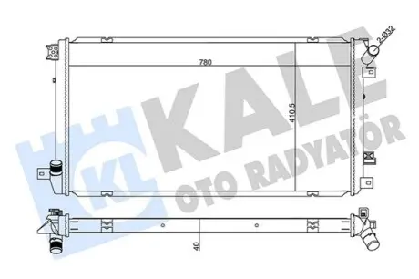 KALE RENAULT радіатор охолодження Master II 2.5dCi 06-,Opel Movano 2.5CDTi,Nissan Kale 355575 Купити в Україні