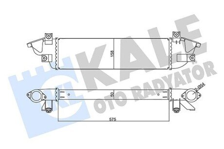 MITSUBISHI Інтеркулер L200, Pajero Sport III 2.2/2.4DI-D 14- Kale 355670 (фото 1)