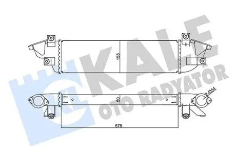 KALE MITSUBISHI Інтеркулер L200, Pajero Sport III 2.2/2.4DI-D 14 Kale 355670 Купить в Украине