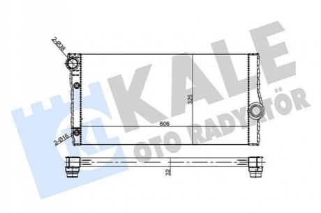 Радіатор охолодження BMW 5 (F10)/7 (F01-F04) 10-16 B47/N47/N57 Kale 355685 (фото 1)