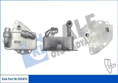 KALE OPEL Оливний радіатор Astra J, Insignia, Zafira, Fiat Bravo II, Doblo 2.0d 10-, Suzuki SX4 Kale 355875 Купити в Україні