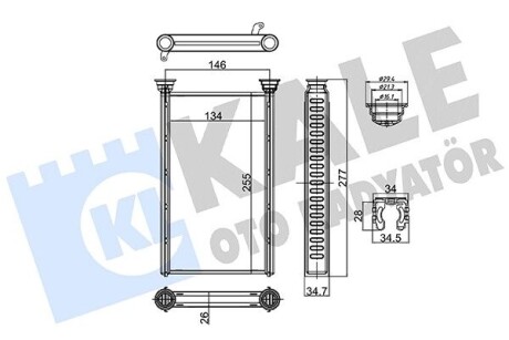 BMW Радіатор опалення F20, F21, F22, F87, F30, F80, F31 Kale 356130