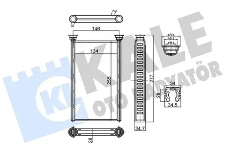 BMW Радіатор опалення F20, F21, F22, F87, F30, F80, F31 Kale 356130 Купити в Україні