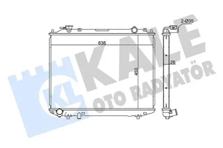 KALE FORD Радіатор охолодження двиг. Ranger, Mazda BT-50 2.5D/3.0TDCi 99 Kale 356200 Купити в Україні
