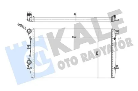 KALE VW Радіатор охолодження GOLF V 03 Kale 356925 Купити в Україні