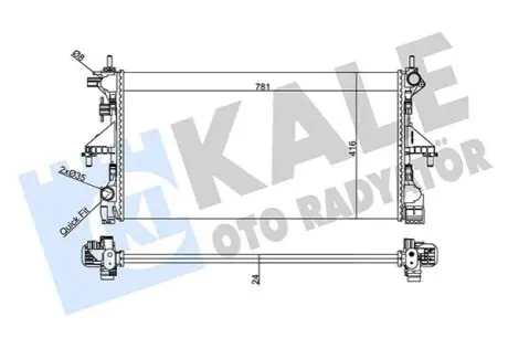 KALE CITROEN Радіатор охолодження Jumper, Fiat Ducato, Peugeot Boxer 2.2/3.0HDI 06 Kale 356960 Купити в Україні