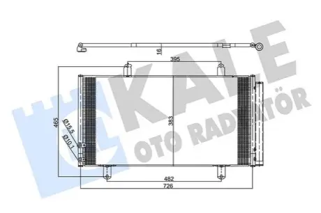 KALE TOYOTA Радіатор кондиціонера (конденсатор) CAMRY 07- Kale 357365 Купить в Украине