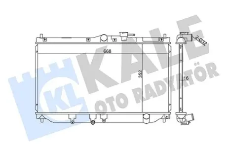 KALE HONDA Радиатор охлаждения Accord IV,V,Rover 600 1.9/2.2 90 Kale 357700 Купити в Україні