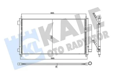 KALE HONDA Радіатор кондиціонера (конденсатор) CR-V III 2.0, 2.2 07 Kale 358075 Купити в Україні