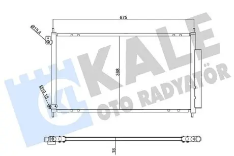KALE HONDA Радіатор кондиціонера (конденсатор) Accord VII 2.0/2.4 03 Kale 358210 Купить в Украине