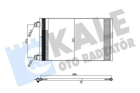 KALE DB Радіатор кондиціонера (конденсатор) W415, RENAULT Kale 358220 Купити в Україні