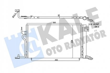 CITROEN Радіатор кондиціонера Berlingo,Xsara,Peugeot 306,Partner Kale 358450 (фото 1)