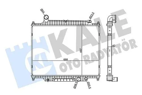 KALE LAND ROVER Радіатор охолодження двиг. RANGE ROVER 3.6 06-12, RANGE ROVER SPORT 3.6 06-13 Kale 360170 Купити в Україні
