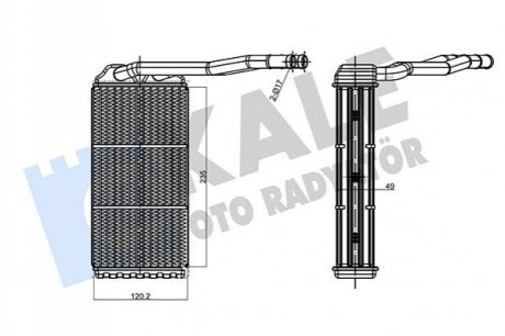 LAND ROVER Радіатор обігрівача салону FREELANDER I 1.8 16V 4x4 Kale 360190 (фото 1)