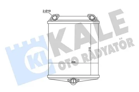 KALE DB Радіатор опалення салону (215*208*45) W126, C126 Kale 360195 Купить в Украине