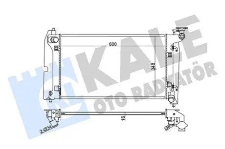KALE TOYOTA Радіатор сист. охолодження двиг. з АКПП Avensis, Corolla 1.4/1.8 01 Kale 366800 Купити в Україні