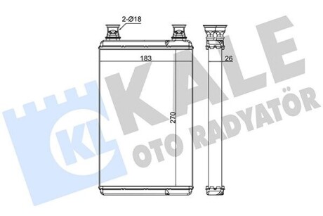 DB Радіатор опалення S-CLASS (W221, V221), S-CLASS (C216) Kale 370610