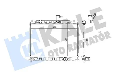 KALE KIA Радіатор охолодження Rio II 1.5CRDi 05 Kale 374300 Купити в Україні
