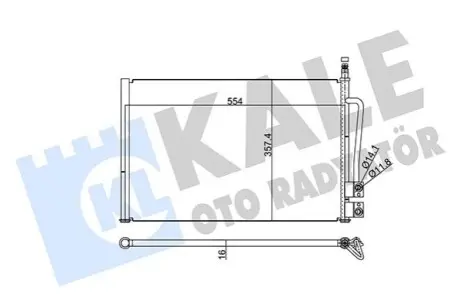 Радиатор кондиционера Kale 378800 Купить в Украине