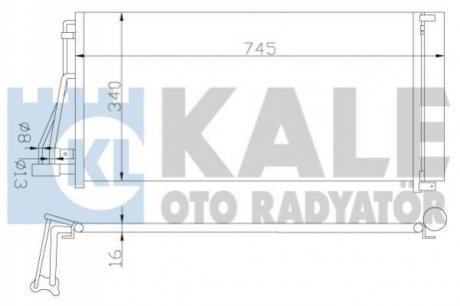 HYUNDAI Радіатор кондиціонера Grandeur, NF V, Sonata VI, Kia Magentis 05- Kale 379800