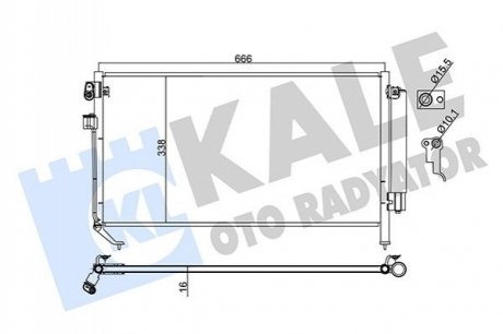 SUBARU Радиатор кондиционера (Конденсатор) Forester 02- Kale 382900 (фото 1)