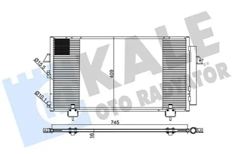 Радіатор кондиціонера Kale 383400 Купити в Україні