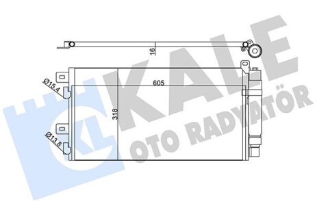 MINI Радіатор кондиціонера (конденсатор) (R50, R53), (R52) Kale 384700