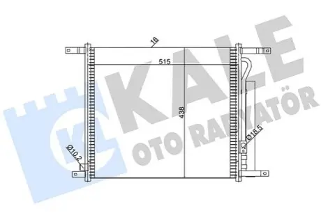 KALE CHEVROLET Радіатор кондиціонера (конденсатор) з осушувачем Aveo 08 Kale 385200 Купити в Україні