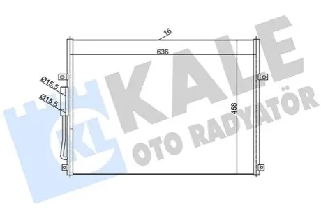 KALE JEEP Радіатор кондиціонера (Конденсатор) Grand Cherokee II 2.7CRD/4.7 99-03 Kale 385700 Купити в Україні