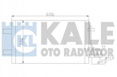FORD Радіатор кондиціонера C-Max, Focus II Kale 386100 (фото 1)
