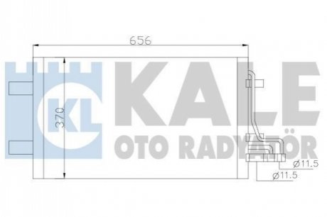 FORD Радіатор кондиціонера C-Max, Focus II Kale 386100