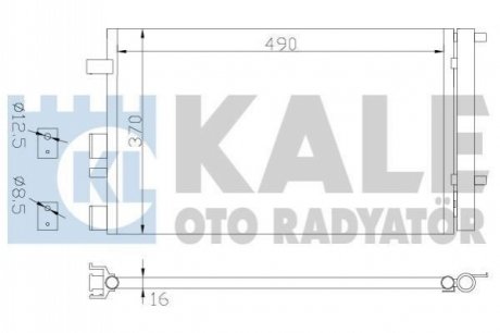 HYUNDAI радіатор кондиціонера i20 08- Kale 386500