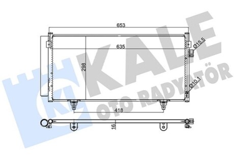 SUBARU Радіатор кондиціонера Impreza,Forester,XV 08- Kale 389500