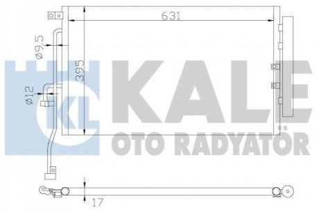 OPEL Радіатор кондиціонера Antara,Chevrolet Captiva Kale 391000 (фото 1)