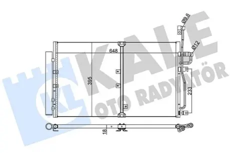 KALE OPEL Радіатор кондиціонера Antara,Chevrolet Captiva Kale 391000 Купити в Україні