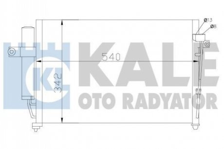 HYUNDAI радіатор кондиціонера Getz 1.1/1.6 02- Kale 391700