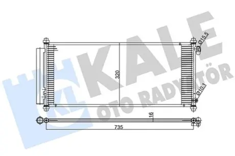 KALE HONDA Радіатор кондиціонера (конденсатор) Jazz II 03 Kale 392000 Купити в Україні