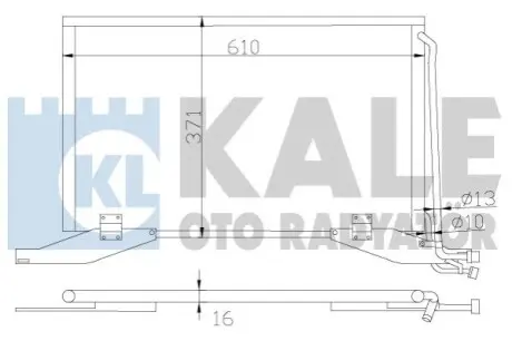 KALE DB Радіатор кондиціонера (конденсатор) W210 Kale 392800 Купити в Україні