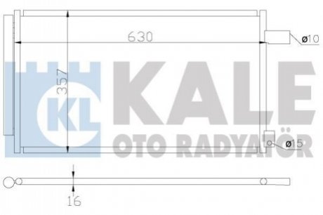 FIAT радіатор кондиціонера Sedici,Suzuki SX4 06- Kale 393900