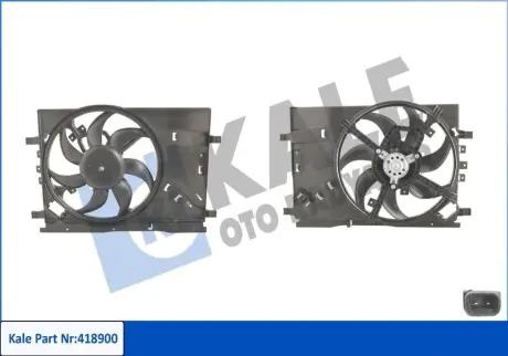 KALE OPEL Вентилятор радіатора Corsa D,Fiat Grande Punto,Punto 0.9/1.4 06 Kale 418900 Купити в Україні