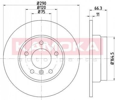 Гальмівні диски BMW 1(F20) 10- KAMOKA 103185 (фото 1)