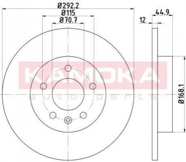 Тормозные диски CHEVROLET CRUZE 09-/OPEL ASTRA J 09-/ZAFIRA 11- KAMOKA 103195