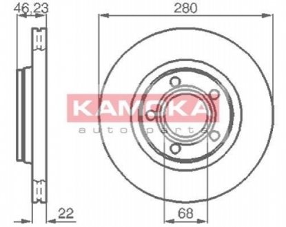 Тормозной диск KAMOKA 1032006 (фото 1)