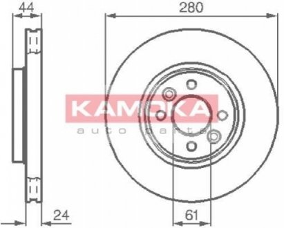 Тормозной диск KAMOKA 1032248 (фото 1)