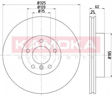 Тормозные диски BMW X3 (E83) 04- KAMOKA 1032542