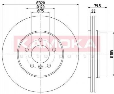 Тормозные диски BMW X3 (E83) 04- KAMOKA 1032594