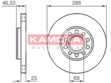 Тормозной диск KAMOKA 1033354